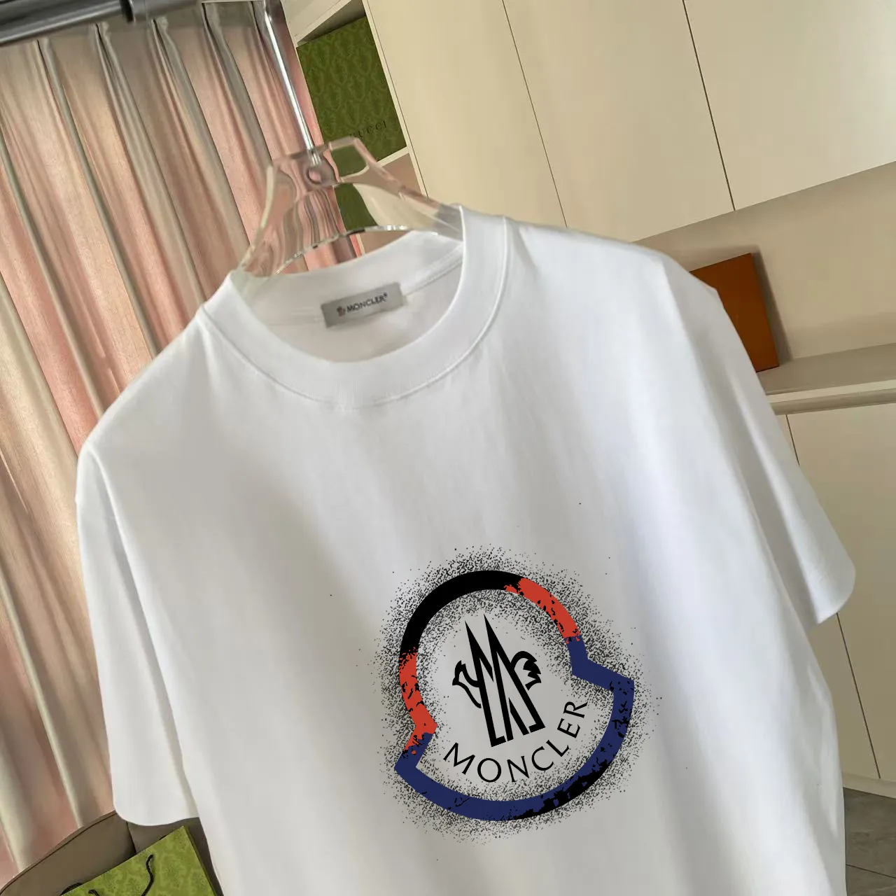 Moncle* 2025 New Arrival logo 300 t Same Style Size：S M L XL XXL ：Black White Pink Gray